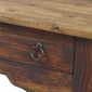 Rustic Wood Turned Leg Colonial Desk
