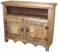 Rustic Wood TV Stand - 2 Doors