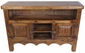 Rustic Wood TV Stand Entertainment Credenza
