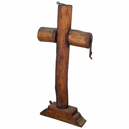Rustic Wood Viga Floor Cross