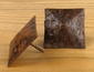 Rusty Hammered Square Nailhead Clavo - 2