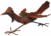 Rusty Iron Roadrunner Sculpture