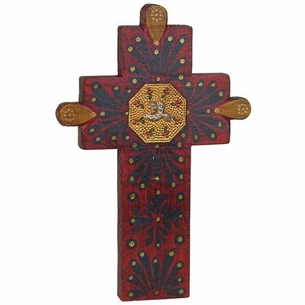 Septum Painted Wood Cross