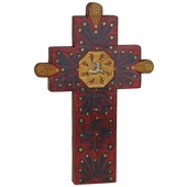 Septum Painted Wood Cross