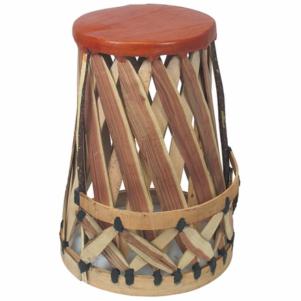 Set of 2 Equipale Bar Stools with Round Padded Seat