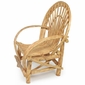 Set of 2 - Natural Bent Twig Armchairs - Rustic Patio Furniture