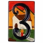 Set of 3 Talavera House Number Tiles - Embossed Southwest Village