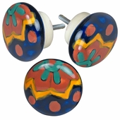 Set of 3 Talavera Round Drawer Pulls
