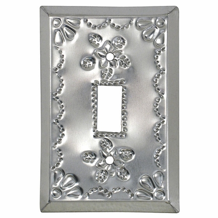 Single Decorative Tin Mexican Switchplate - Star