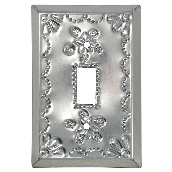 Single Decorative Tin Mexican Switchplate - Star