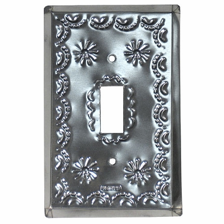 Single Natural Tin Mexican Switchplates