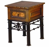 Skinny End Table with Pablo Base & Copper Top