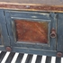 Slate Gray Old Wood Buffet with Iron Accents - 3 Door