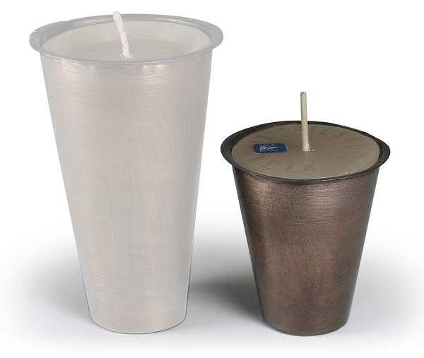 Small Tin Inserts for Sugar Mold Candle Holders