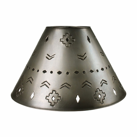 Small Aged Tin Southwest Shade
