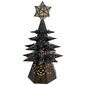 Small Aged Tin Star Lighted Christmas Tree with Marbles