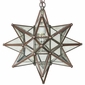 Small Copper Star Light Fixture