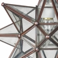 Small Copper Star Light Fixture