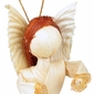 Small Corn Husk Angel Ornaments - Box of 6