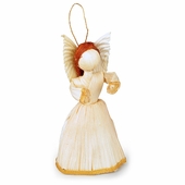 Small Corn Husk Angel Ornaments - Box of 6