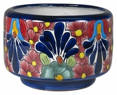 Small Cylindrical Talavera Flower Pot
