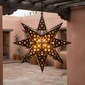 Small Elegant Tin Star Light With Marbles 14