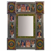 Small Frida Kahlo Folk Art Mirror