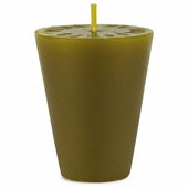 Small Green Cone Candles for Sugar Mold Candle Holders - Set of 4