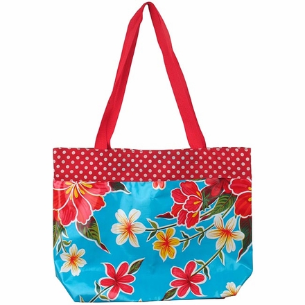 Small Lined Oilcloth Bag