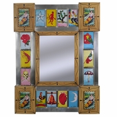 Small Loteria Mexican Folk Art Mirror