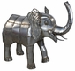 Small Metal Baby Elephant Sculpture - 29