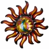 Small Metal Southwest Sun Wall Art - 19" Dia.