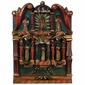 Small Mexican Retablo with Hand Carved Painted Figures