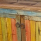 Small Multicolor Painted Wood TV Stand