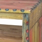 Small Multicolor Painted Wood TV Stand