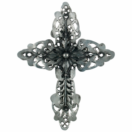 Small Natural Tin Cutout Cross