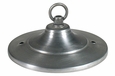 Small Natural Tin Ridged Ceiling Plate 4.5" Dia.