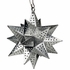 Small Natural Tin Star Light Fixture