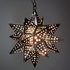 Small Natural Tin Star Light Fixture