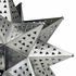 Small Natural Tin Star Light Fixture