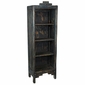 Small Painted Wood Santa Fe Bookcase - Dark