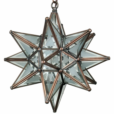Small Partially Frosted Glass Starlight