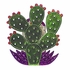 Small Prickly Pear Wall Candle Sconce
