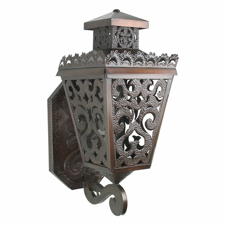 Small Punched Tin Colonial Wall Sconce