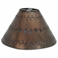 Small Punched Tin Hanging Lamp Shade