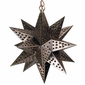 Small Punched Tin Hanging Star Fixture