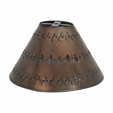 Small Punched Tin Lamp Shade