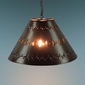 Small Punched Tin Lamp Shade