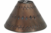 Small Punched Tin Lamp Shade