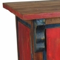Small Red Painted Wood Bar